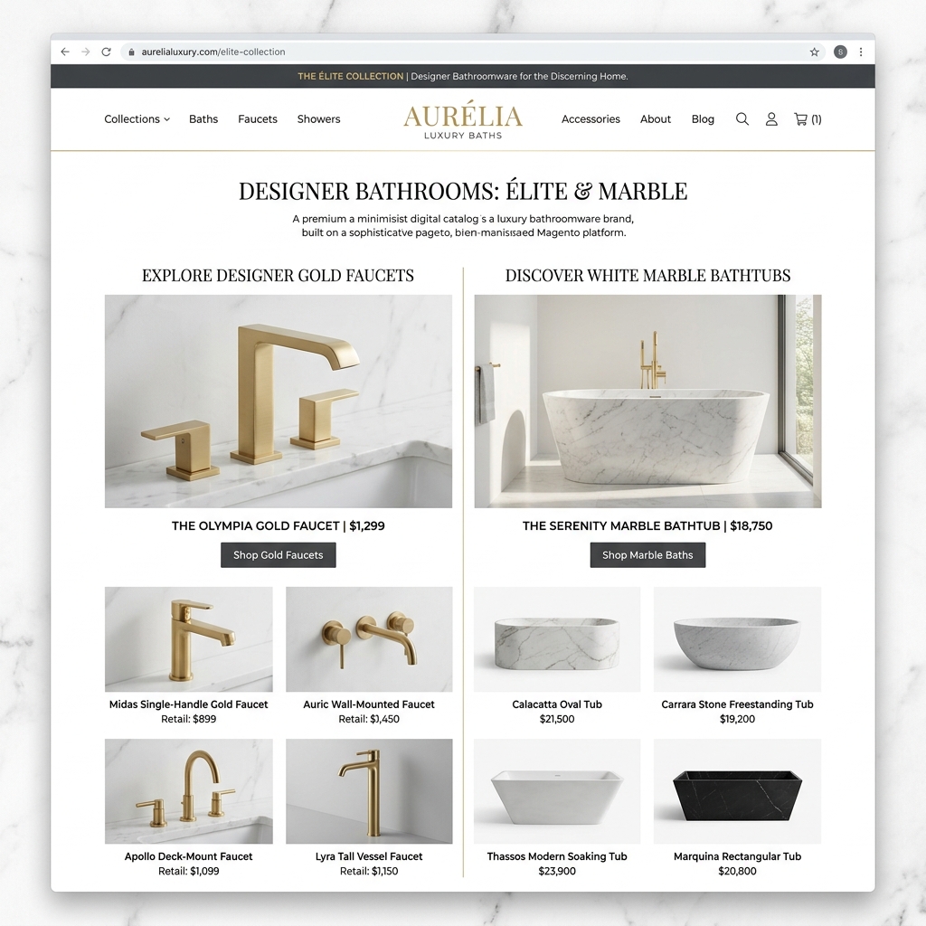 Ascotbathroomware Website Mockup